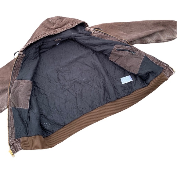 SOLD - Vintage Carhartt Hooded Bomber Jacket - Picture 2 of 12